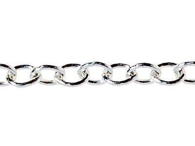 Catena a Maglie Forzatina Argento Nuovo Larghezza & Lunghezza una Scelta
