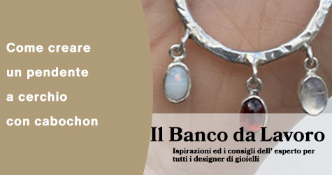 Come creare un pendente a cerchio con cabochon