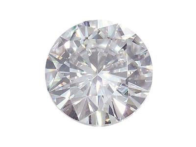 Moissanite, Tonda, 5 Mm, 0,41 Ct, Equivalenza Diamante 0,5 Ct, Ottima Qualità
