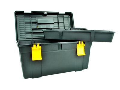 Cassetta Degli Attrezzi, Plastica Nera, 40cm - Immagine Standard - 3