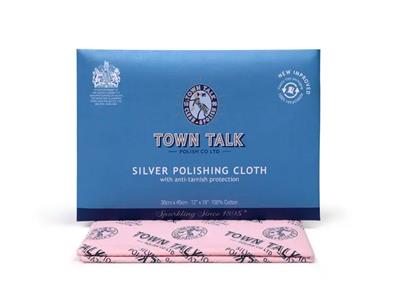 Panno Impregnato Per Lucidare L'argento Town Talk, 12,5 X 17,5 Cm - Immagine Standard - 2