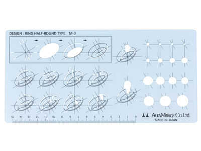 Sagoma Per Disegno Tecnico Di Gioielli Per Montature Per Anelli Con Forma A D - Immagine Standard - 1