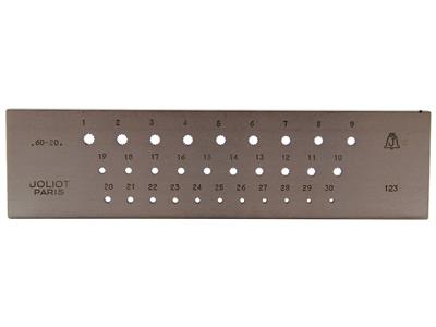 Fustella A 30 Fori N. 123, Dimensione Della Scaglia Da 2,00 A 6,00 Mm, Joliot