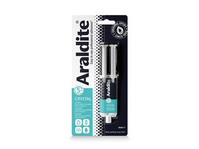 Colla Araldite Cristal, Preso In 5 Minuti, Siringa Da 24 Ml
