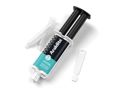 Colla Araldite Cristal, Preso In 5 Minuti, Siringa Da 24 Ml - Immagine Standard - 2