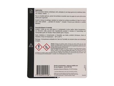 Colla Araldite Cristal, Preso In 5 Minuti, Siringa Da 24 Ml - Immagine Standard - 6