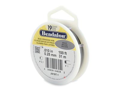 Filo Di Acciaio Con Guaina In Nylonda 0,25 Mm, Bobina Da 9,20 M, Bead Alon