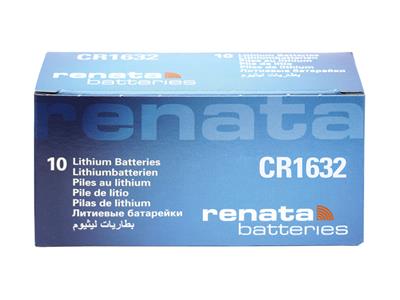 Cr1632 Pila A Bottone Al Litio 3v, Scatola Da 10, Renata - Immagine Standard - 1
