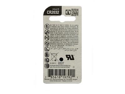 Cr2032 Pila A Bottone Al Litio 3v, Scatola Da 10, Renata - Immagine Standard - 3
