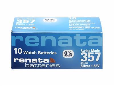 Pila A Bottone 357 Allossido Dargento, 1,55 V, Scatola Da 10, Renata