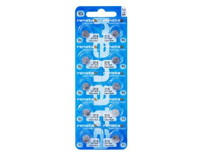 Pila Per Orologio In Ossido D'argento 315, 1,55 V, Confezione Da 10, Renata - Immagine Standard - 1