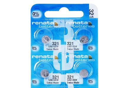 Cella A Bottone 321 All'ossido D'argento, 1,55 V, Confezione Da 10, Renata - Immagine Standard - 2
