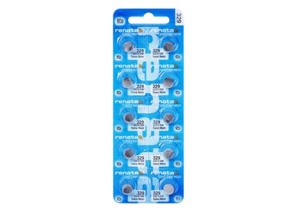 Pila A Bottone In Ossido D'argento 329, 1,55 V, Confezione Da 10, Renata - Immagine Standard - 1