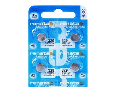 Pila A Bottone In Ossido D'argento 329, 1,55 V, Confezione Da 10, Renata - Immagine Standard - 2