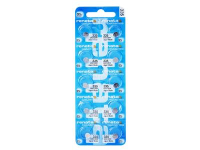 Pila Bottone In Ossido D'argento 335, 1,55 V, Confezione Da 10, Renata - Immagine Standard - 1