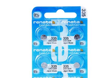 Pila Bottone In Ossido D'argento 335, 1,55 V, Confezione Da 10, Renata - Immagine Standard - 2