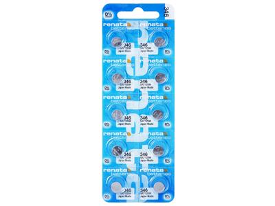 Pila Bouton 346 Oxyde D'argent, 1,55v, Blister Da 10, Renata - Immagine Standard - 1