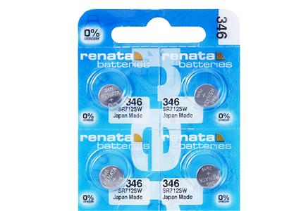 Pila Bouton 346 Oxyde D'argent, 1,55v, Blister Da 10, Renata - Immagine Standard - 2