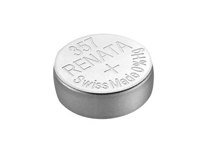 Pila A Bottone 357 In Ossido D'argento, 1,55 V, Confezione Da 10, Renata - Immagine Standard - 3