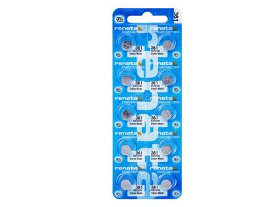 Pila A Bottone 361 In Ossido D'argento, 1,55 V, Confezione Da 10, Renata - Immagine Standard - 1