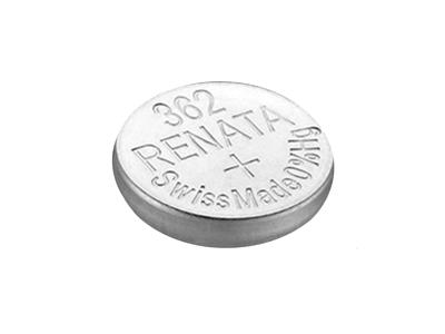 Pila A Bottone In Ossido D'argento 362, 1,55 V, Confezione Da 10, Renata - Immagine Standard - 3