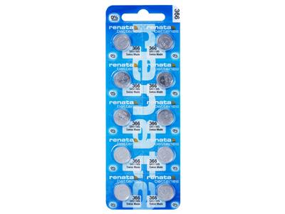 Bottone Pila 366 In Ossido D'argento, 1,55 V, Confezione Da 10, Renata - Immagine Standard - 1