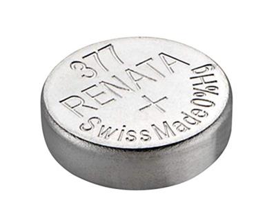 Cella A Bottone 377 All'ossido D'argento, 1,55 V, Confezione Da 10, Renata - Immagine Standard - 3