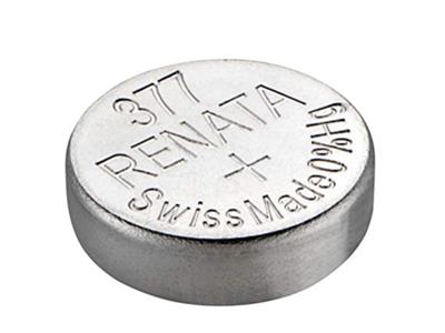 Pila A Bottone In Ossido D'argento 377, 1,55 V, Blister Da 10, Renata - Immagine Standard - 3