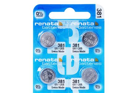 381, Pila A Bottone In Ossido D'argento, 1,55 V, Confezione Da 10, Renata - Immagine Standard - 2