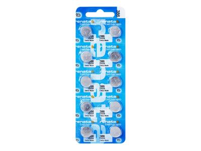 386 Pila A Bottone In Ossido D'argento, 1,55 V, Confezione Da 10, Renata - Immagine Standard - 1