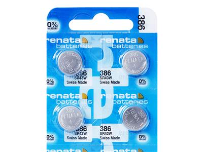 386 Pila A Bottone In Ossido D'argento, 1,55 V, Confezione Da 10, Renata - Immagine Standard - 2