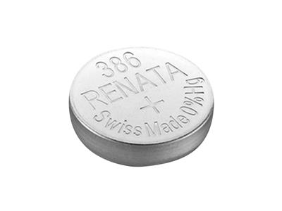 386 Pila A Bottone In Ossido D'argento, 1,55 V, Confezione Da 10, Renata - Immagine Standard - 3