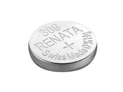 Pila A Bottone In Ossido D'argento 389, 1,55 V, Confezione Da 10, Renata - Immagine Standard - 3