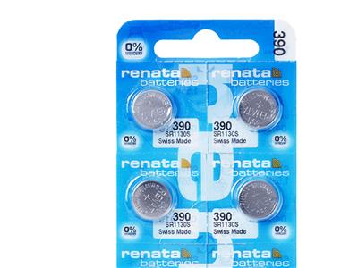 Batteria A Bottone In Ossido D'argento 390, 1,55 V, Blister Da 10, Renata - Immagine Standard - 2