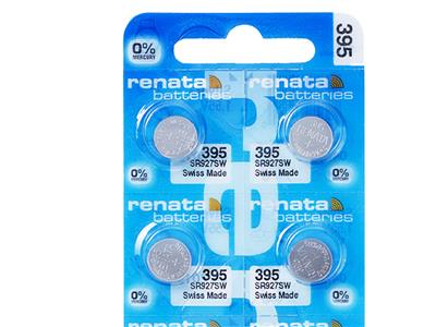 Cella A Bottone 395 All'ossido D'argento, 1,55 V, Confezione Da 10, Renata - Immagine Standard - 2