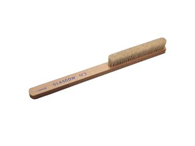 Spazzola Glasgow, 4 File, Lunghezza26 Cm, In Seta Bianca N. 3