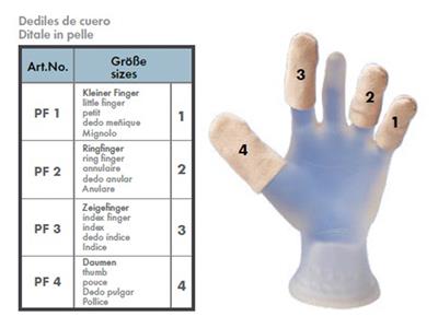 Dito In Pelle Con Elastico, Hatho - Immagine Standard - 2
