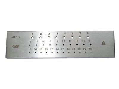 Filiera 20 Buche Tondi Da 0,40 A 1,00 MM