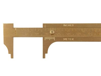 Calibro A Corsoio In Ottone, 8 Cm - Immagine Standard - 2