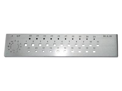 Filiere 30 Fori Quadrati Da 5,00 A 8,00 MM