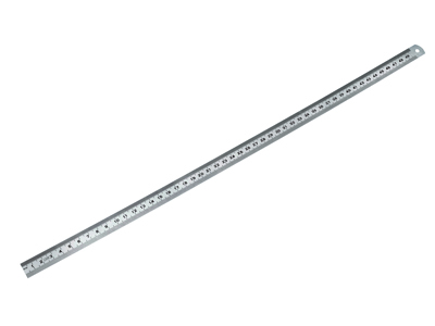 Righello Semirigido In Acciaio Inox Cromato Opaco, 100 Cm