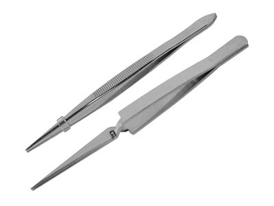 Set Di 4 Pinzette, Acciaio Inossidabile - Immagine Standard - 3