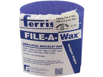 Blocco Ovale Di Cera Da Intaglio Blu, Per Bracciale, Rif. 9, Ferris - Immagine Standard - 2