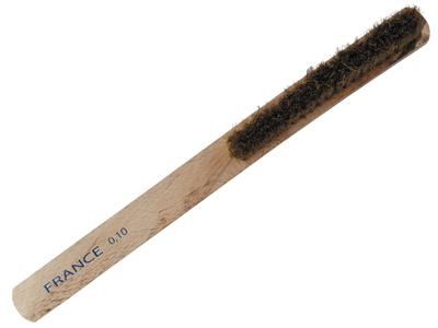 Spazzola A Mano In Ottone, 4 File, Lg 26 Cm, Manico In Legno - Immagine Standard - 1