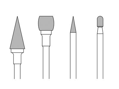 Set Di 4 Lucidatrici Al Carburo Busch Starlight, N. 5110 - Immagine Standard - 3
