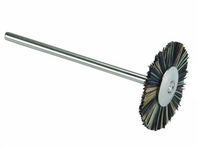 Spazzola Circolare Hatho In Seta Grigionero, Diametro 19 MM