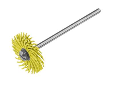 Disco Abrasivo Giallo Montato Su Mandrino, Diametro 19 Mm, Grana Dura,hatho