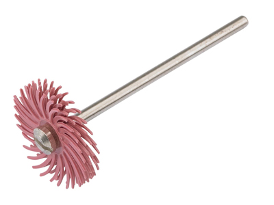 Disco Abrasivo Rosa Montato Su Mandrino, Diametro 19 Mm, Grana Molto Fine, Hatho - Immagine Standard - 1