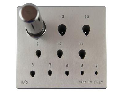 Incassatura A Goccia Da 4 A 14 Mm, Angolo 17° - Immagine Standard - 1