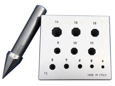 Castone Ottagonale Da 4 A 14 Mm, Angolo 17° - Immagine Standard - 1